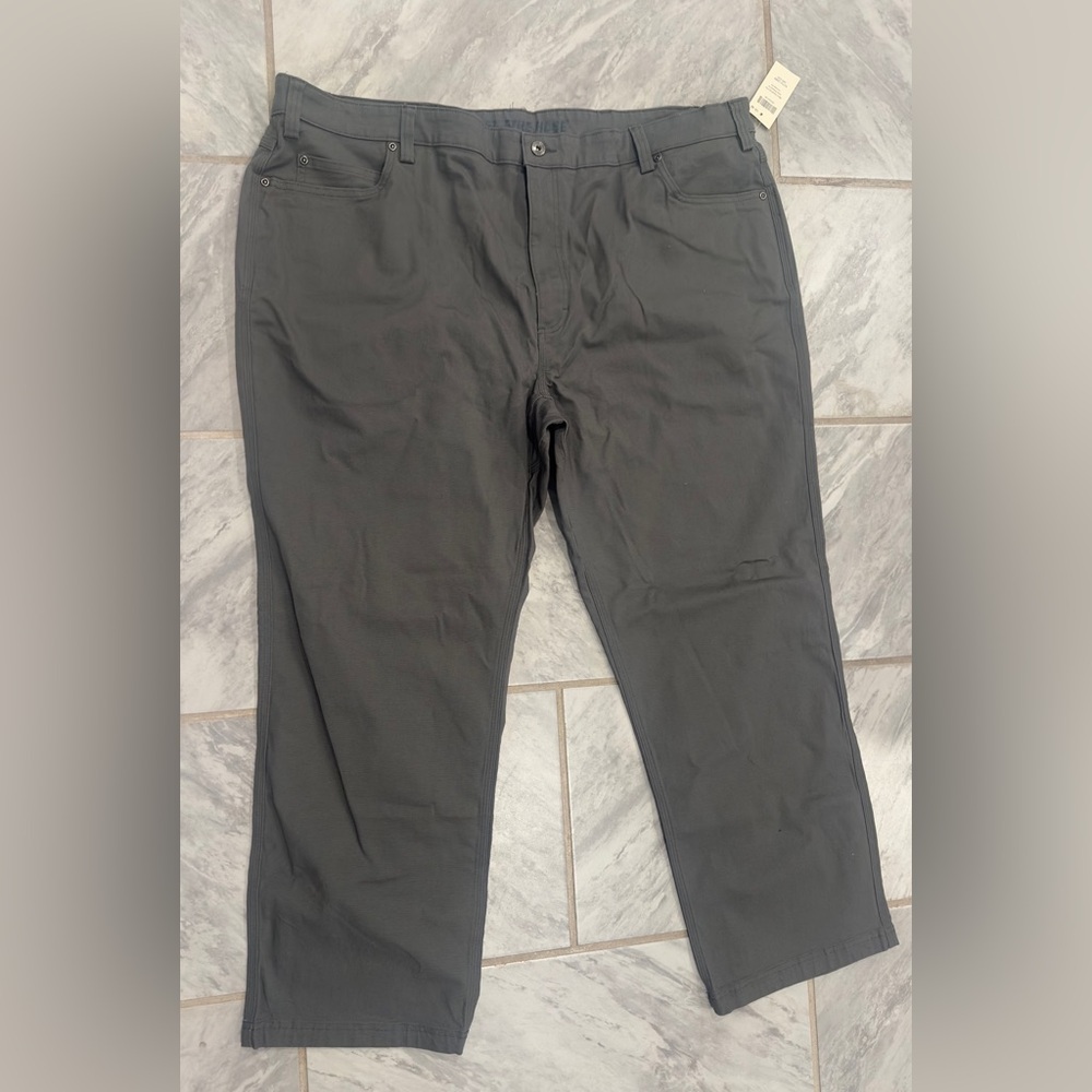 NWT Duluth Men’s Flex Fire Hose Relaxed Fit 5 Pocket Gray Pants Size 46Wx30L